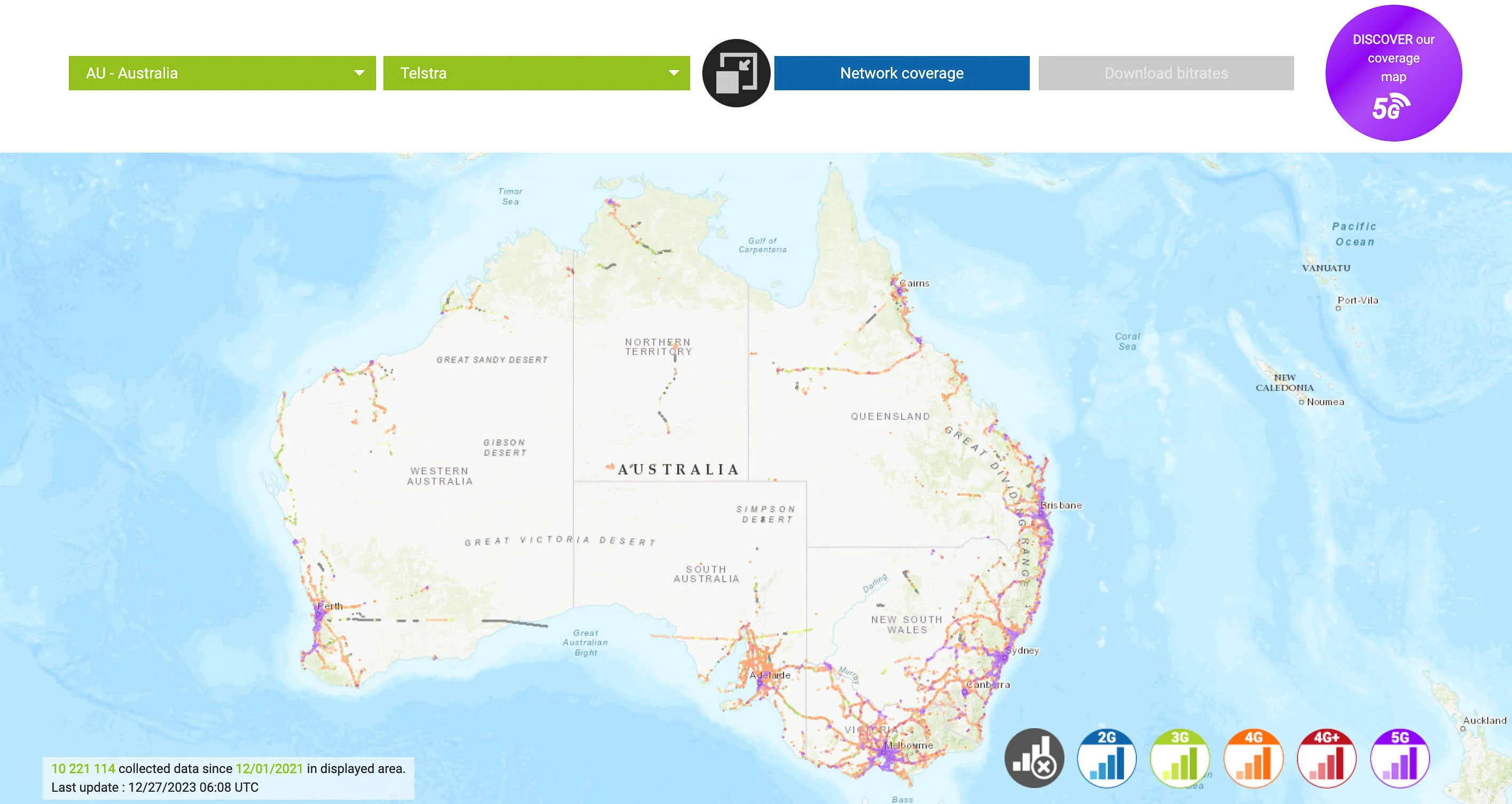 telstra 4g 5g network coverage map australia 2024